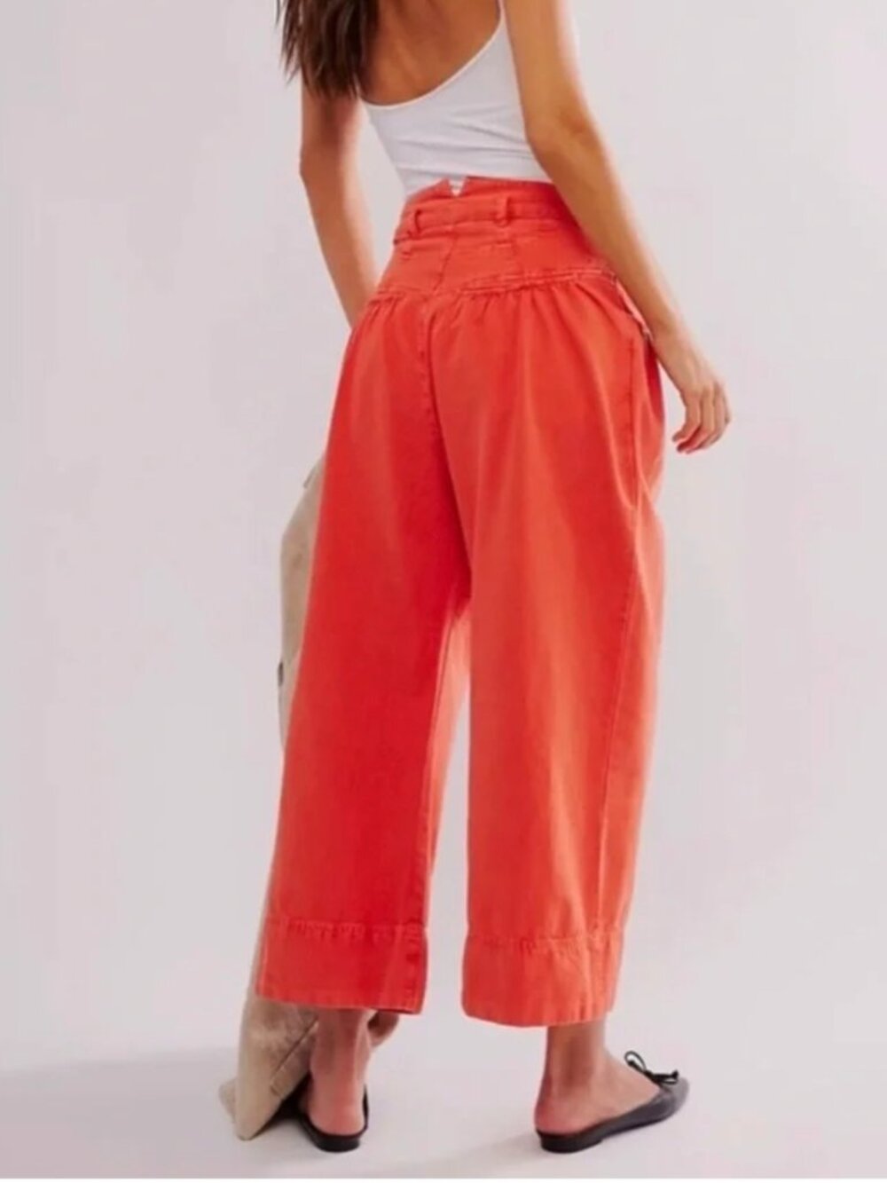 Free People Sweet Talk Chino Pants Red Mango Size 8 | Retail $128
